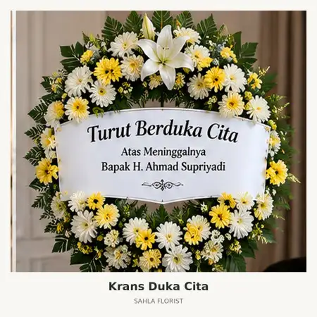 Krans Bunga Duka Cikalong